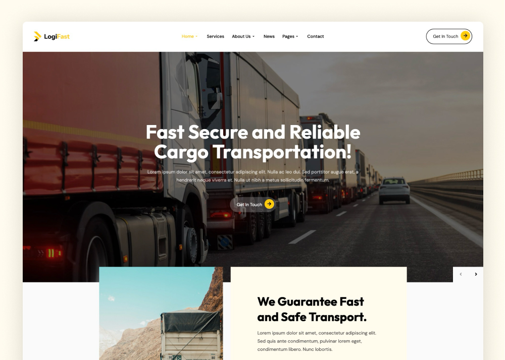 Home 1 - Cargo Shipping