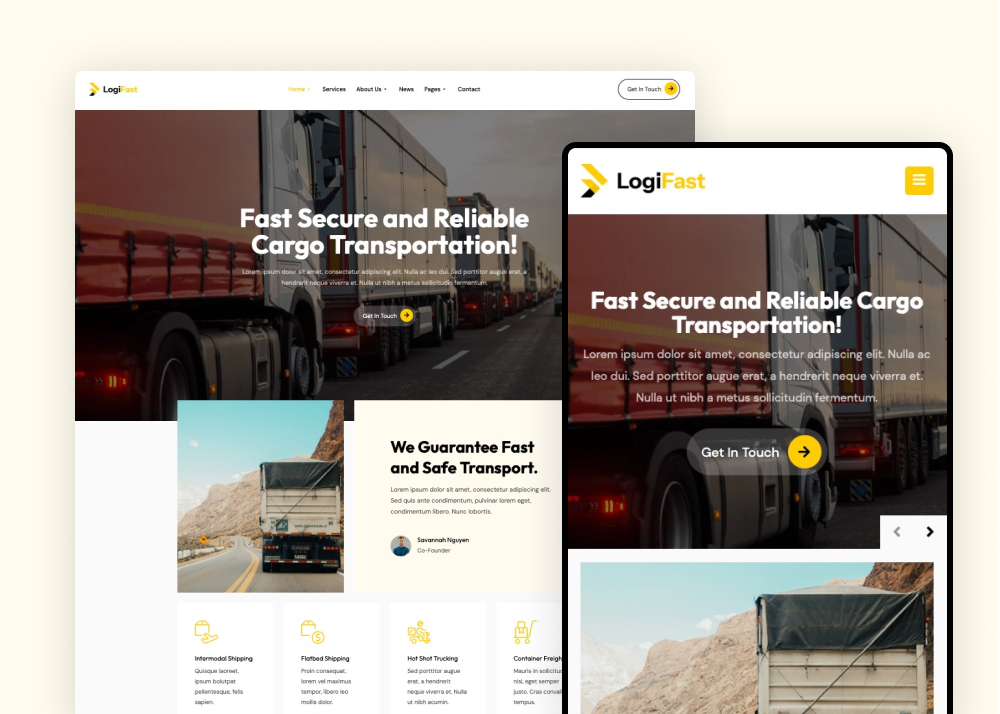 Fully Responsive & Mobile-Ready Design