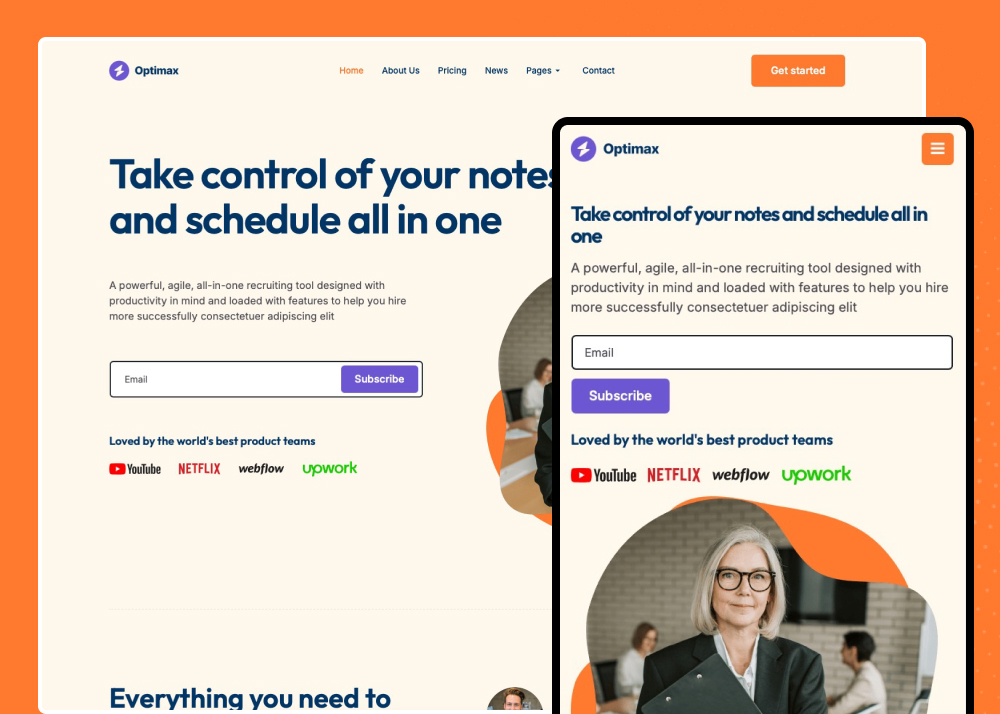 Fully Responsive and Mobile-Ready Design